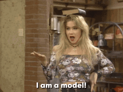 Young Christina Applegate Practicing As Modelo GIF