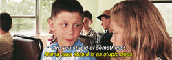 Young Forrest Saying Stupid Is As Stupid Does GIF