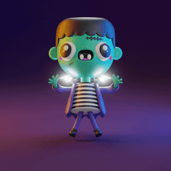 Young Frankenstein Monster Dancing Animation GIF