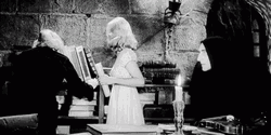 Young Frankenstein People Looking Back And Forth GIF