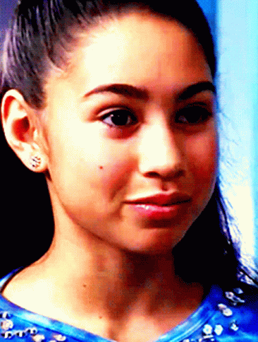 Young Girl Close Up Blue Shirt GIF