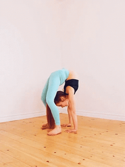 Young Girl Doing Yoga Pose