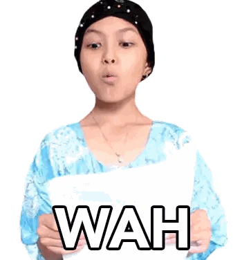 Young Girl In Turban Holding Wah Paper Sticker