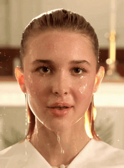 Young Girl Making Funny Face Saying Yay GIF