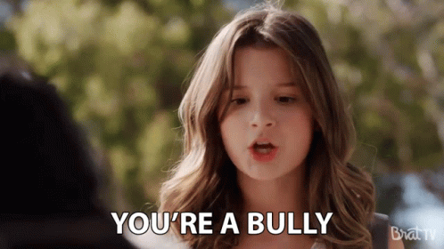 Young Girl Saying You're A Bully GIF