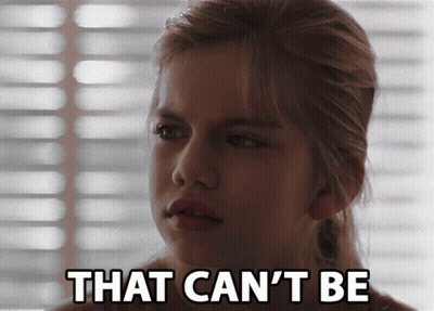Young Girl Says Can't Be GIF