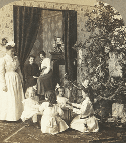 Young Girls Enjoying Tea Party Vintage GIF