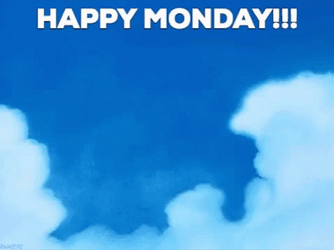 Young Goku And Krillin Jumping Animated Happy Monday GIF
