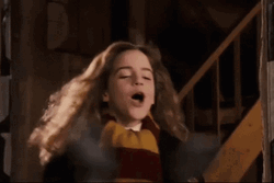 Young Hermione Getting Excited GIF