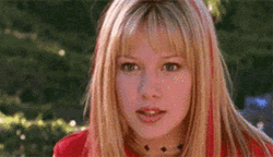 Young Hilary Duff Awkward Smile