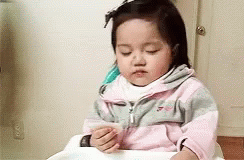 Young Kid Falling Asleep GIF