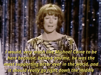 Young Maggie Smith Awards Speech GIF