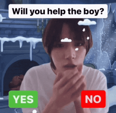 Young Man Asking To Help Boy GIF