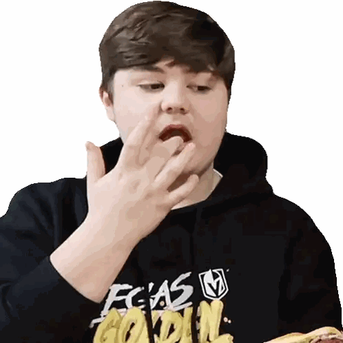 Young Man Black Hoodie FC AS GORDON Sticker