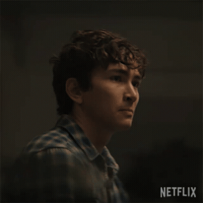 Young Man Eyes Closed Netflix Logo GIF
