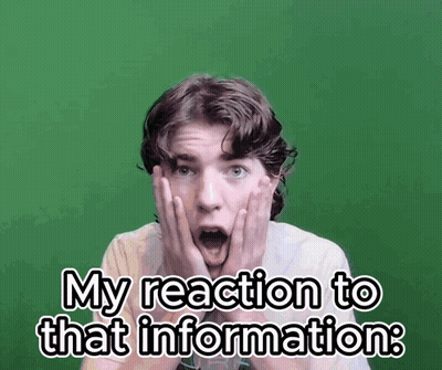 Young Man Hands On Face Saying My Reaction To That Information GIF