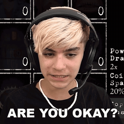 Young Man Headphones Microphone Saying Are You Okay GIF