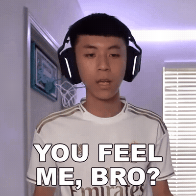 Young Man Headphones You Feel Me Bro Shirt GIF
