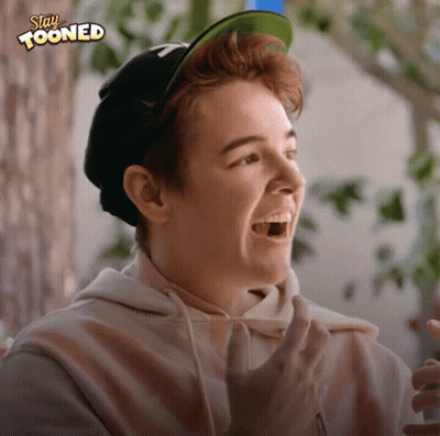 Young Man In Baseball Cap And Hoodie Saying Stay Tooned GIF