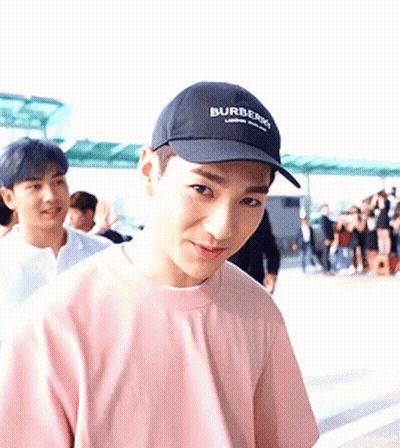 Young Man In Black Burberry Hat GIF