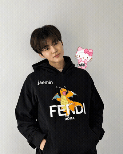 Young Man In Black Hoodie Fendi GIF
