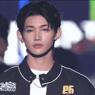 Young Man In Black Jacket Number 26 GIF
