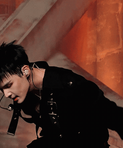 Young Man In Black Jacket GIF