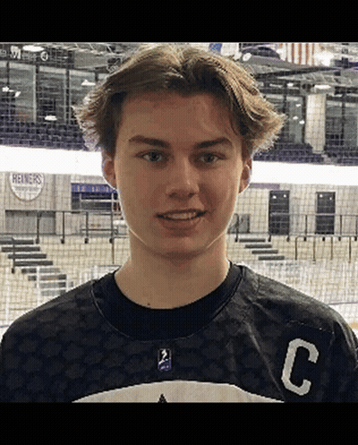 Young Man In Black Jersey With Letter C GIF