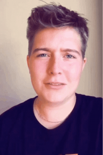 Young Man In Black Shirt GIF