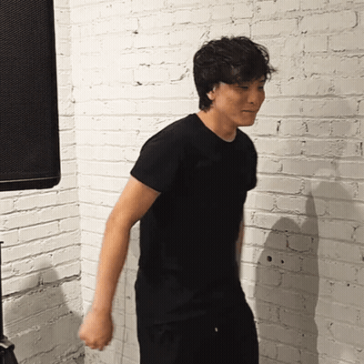Young Man In Black Shirt GIF