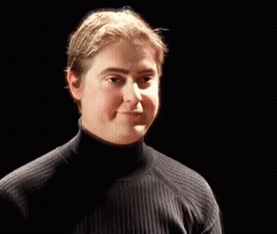 Young Man In Black Turtleneck GIF