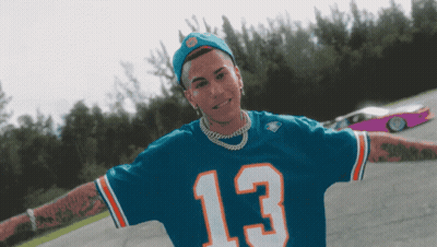 Young Man In Blue Jersey Number 13 GIF