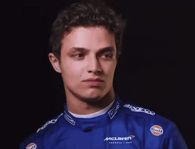 Young Man In Blue McLaren Racing Jacket GIF