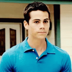 Young Man In Blue Polo Shirt GIF