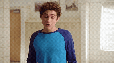 Young Man In Blue Shirt GIF