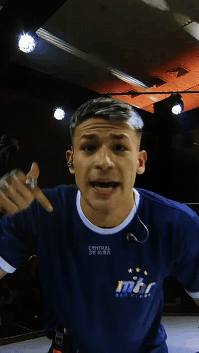 Young Man In Blue Shirt Central De MMA GIF