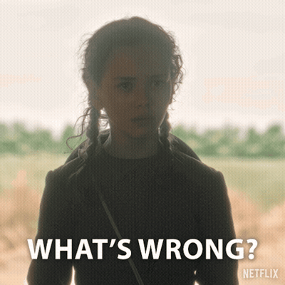 Young Man In Blue Shirt Saying What's Wrong Netflix GIF