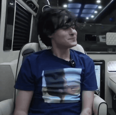 Young Man In Blue Shirt With Man Picture GIF