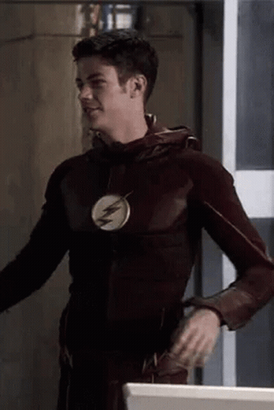 Young Man In Flash Costume GIF