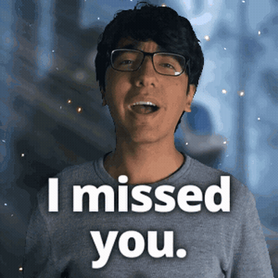 Young Man In Glasses Says I Missed You GIF