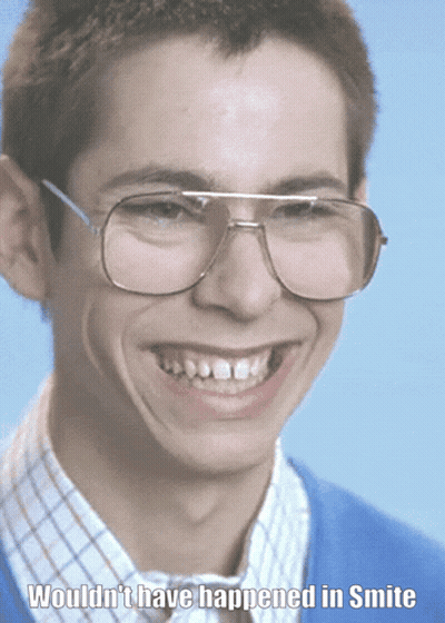Young Man In Glasses Smiling Wouldn't Have Happened In Smite GIF