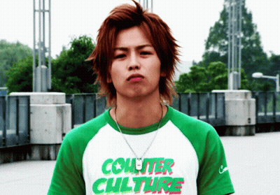 Young Man In Green And White Shirt Saying Counter Culture GIF