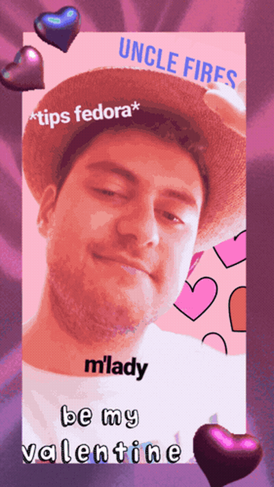 Young Man In Hat And Hoodie Saying Hello M'Lady GIF