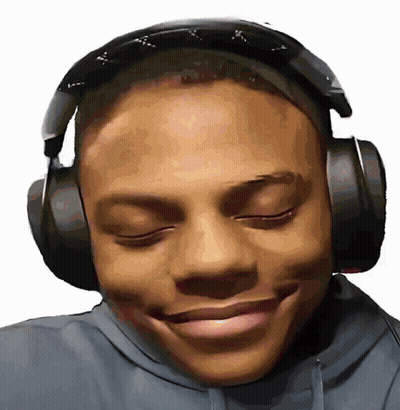 Young Man In Headphones Smiling Funny Face GIF