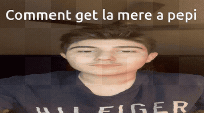 Young Man In Hilfiger Shirt Says Comment Get La Mere A Pepi GIF