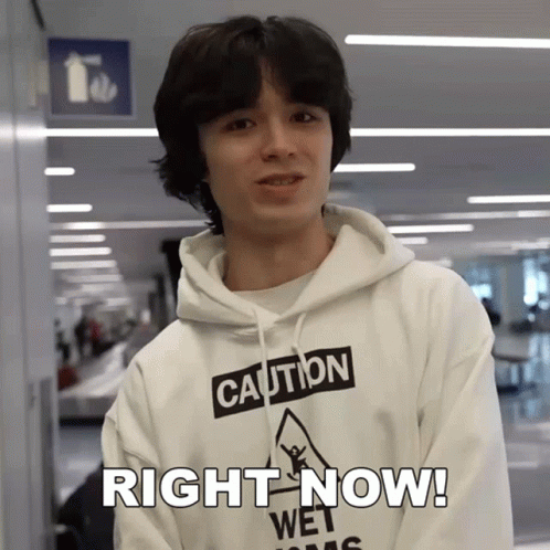Young Man In Hoodie Saying Caution GIF