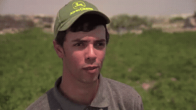 Young Man In John Deere Hat Saying My Life It's Potato GIF
