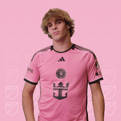 Young Man In Pink Adidas Shirt With Crown GIF