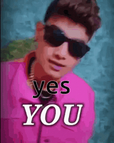 Young Man In Pink Jacket Saying Yes You GIF