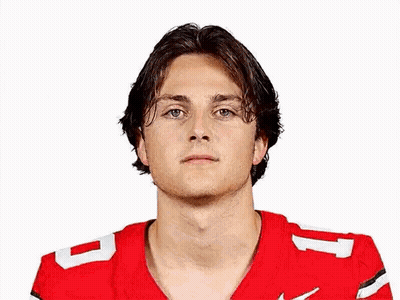 Young Man In Red Football Jersey Number 1 Posing GIF